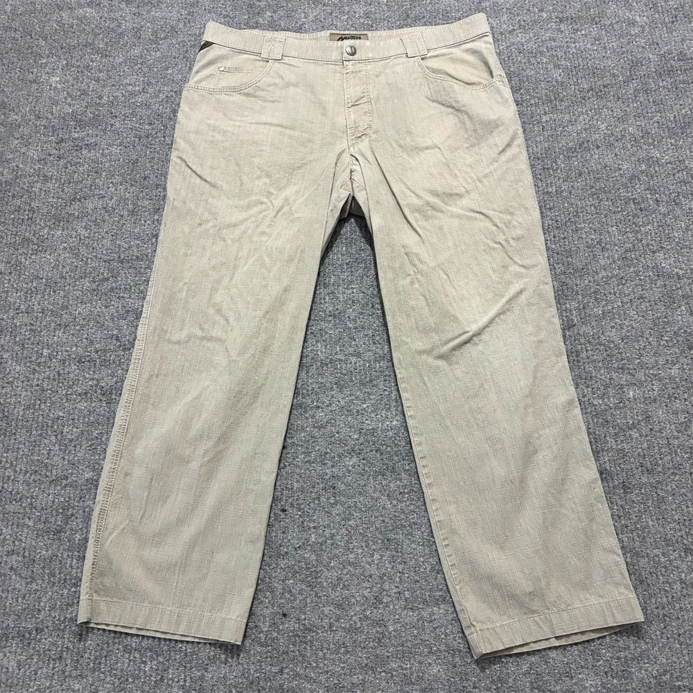 Meyer Mens Chino‎ Pants Size 27 Beige Stretch Flat Front Mid Rise Trouser